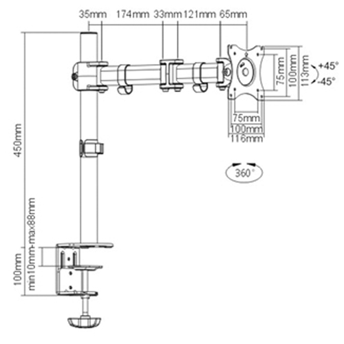 ActivErgo  Monitor Arm MAS Chibougamau