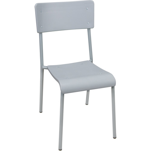Ventura Stacking Chair, Polypropylene, 36" High, 300 lbs. Capacity, Grey MAS Chibougamau