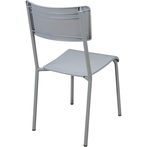 Ventura Stacking Chair, Polypropylene, 36" High, 300 lbs. Capacity, Grey MAS Chibougamau