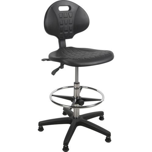 Heavy-Duty Ergonomic Stool, Stationary, Adjustable Height, 250 lbs. Capacity MAS Chibougamau