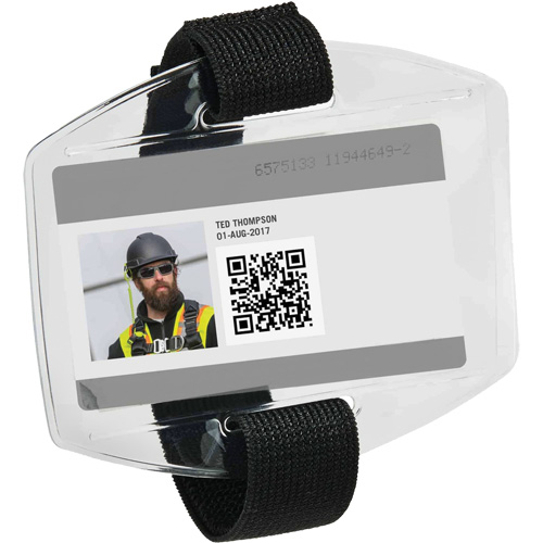 Squids&reg; 3386 Vinyl Armband ID Badge Holder MAS Chibougamau