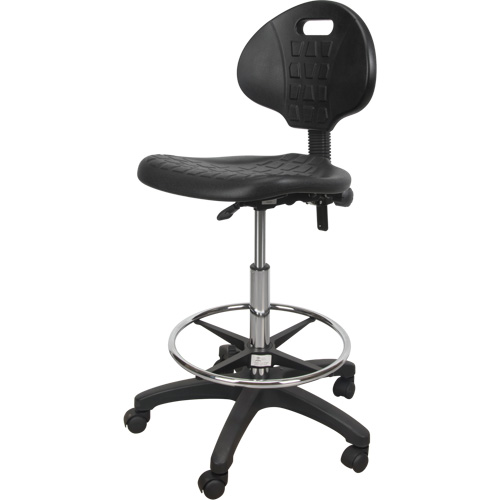 Heavy-Duty Ergonomic Stool, Mobile, Adjustable Height, 250 lbs. Capacity MAS Chibougamau