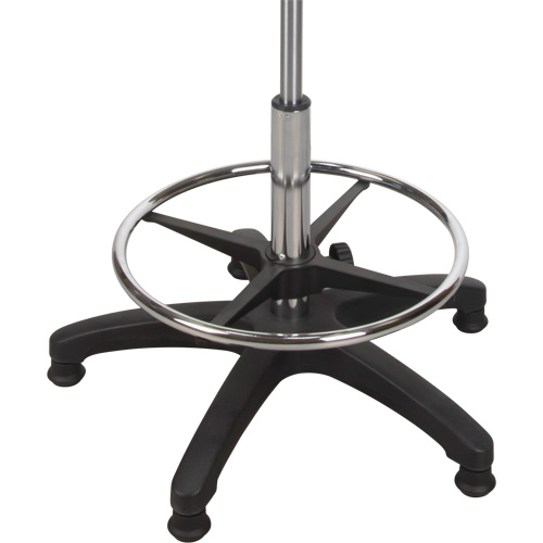 Tabouret ergonomique robuste avec accoudoirs r&eacute;glables, Stationnaire, Ajustable Hauteur, Capacit&eacute; 250 lb MAS Chibougamau
