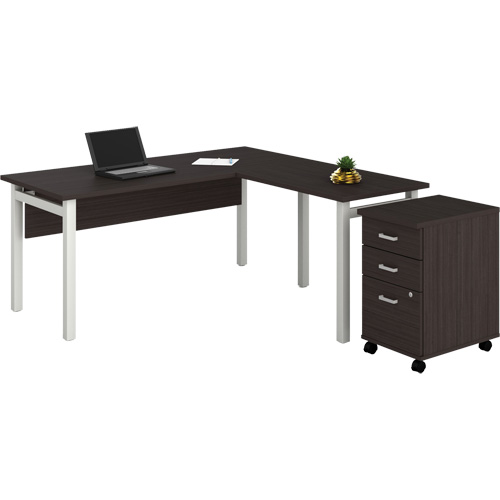 Bureau en "L" avec caisson Newland MAS Chibougamau