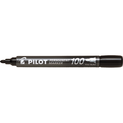 Pilot 100 Permanent Marker, Black, Bullet Tip MAS Chibougamau