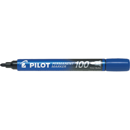 Series 100 Permanent Marker, Blue, Bullet Tip MAS Chibougamau