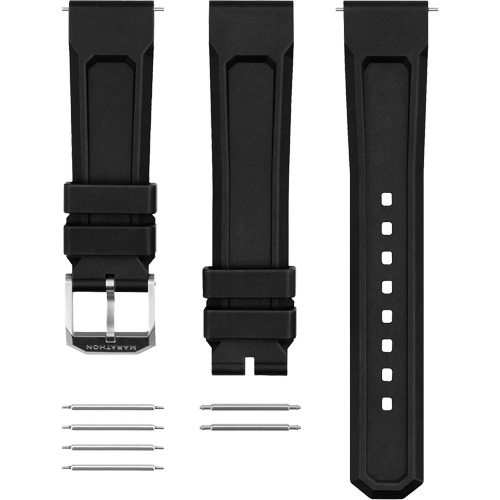 Large Diver's Automatic Watch, Digital, Battery Operated, 41 mm, Black MAS Chibougamau