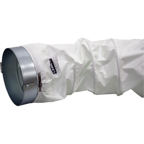 White 12" x 12' Distribution Ducting Kit, Adapter & Clamp MAS Chibougamau