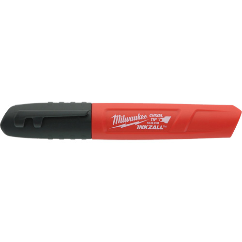 Inkzall Permanent Marker, Black, Chisel Tip MAS Chibougamau