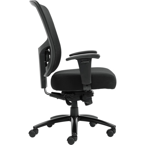 Raven 400 High-Back Heavy-Duty Synchro-Tilter, Mesh, Black, 400 lbs. Capacity MAS Chibougamau