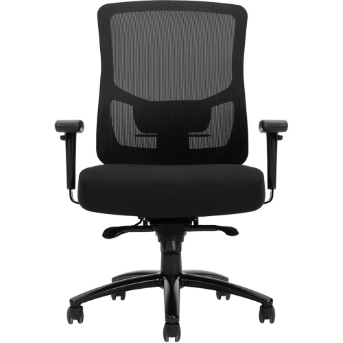 Raven 400 High-Back Heavy-Duty Synchro-Tilter, Mesh, Black, 400 lbs. Capacity MAS Chibougamau