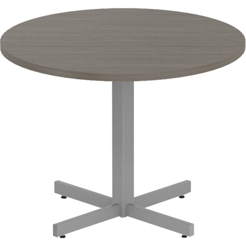 Table ronde &agrave; hauteur r&eacute;glable Newland, 36" lo x 36" la x 29" h, Dessus de 1", Stratifi&eacute;, Brun MAS Chibougamau