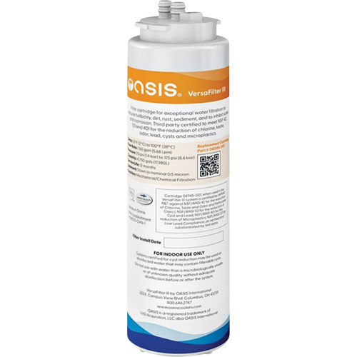 Replacement Cartridge, For Versafilter III Filter MAS Chibougamau