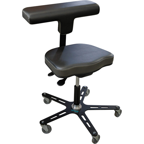 VEGA-T Ergonomic Industrial Chair, Mobile, Adjustable Height, 280 lbs. Capacity MAS Chibougamau