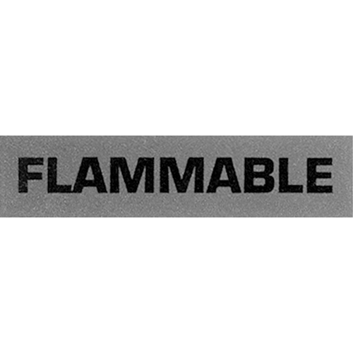&eacute;tiquettes pour traitement sp&eacute;cial Flammable, 5" lo x 2" la, Noir/rouge MAS Chibougamau