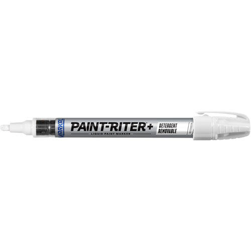 Marqueur &agrave; peinture nettoyable au d&eacute;tergent Paint-Riter+, Liquide, Blanc MAS Chibougamau