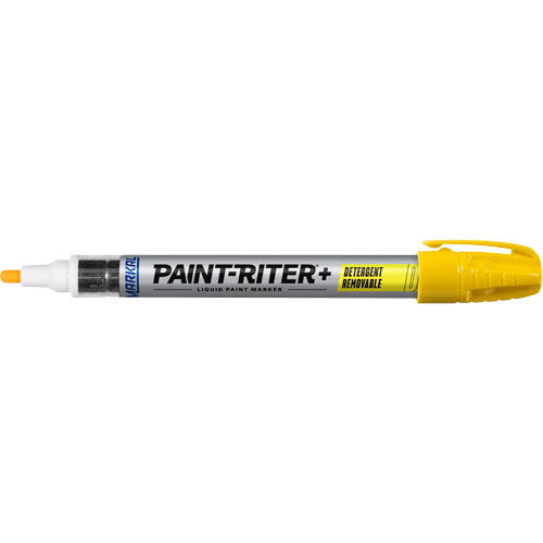 Marqueur &agrave; peinture nettoyable au d&eacute;tergent Paint-Riter+, Liquide, Jaune MAS Chibougamau