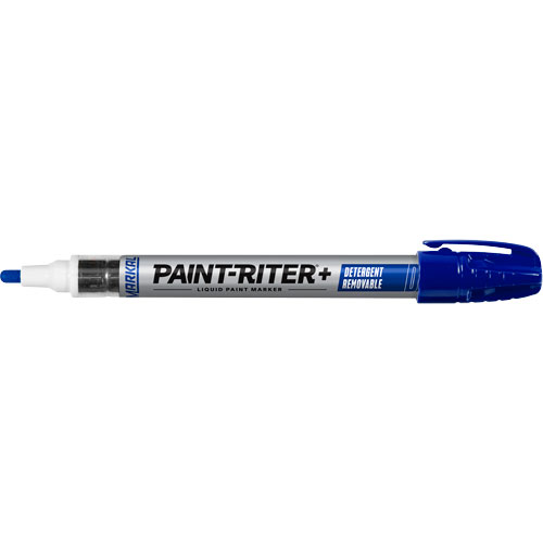 Marqueur &agrave; peinture nettoyable au d&eacute;tergent Paint-Riter+, Liquide, Bleu MAS Chibougamau