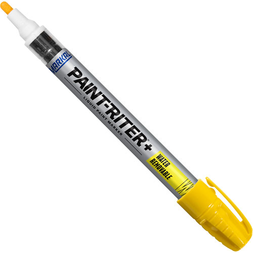 Marqueur &agrave; la peinture nettoyable &agrave; l'eau Paint-Riter+, Liquide, Jaune MAS Chibougamau