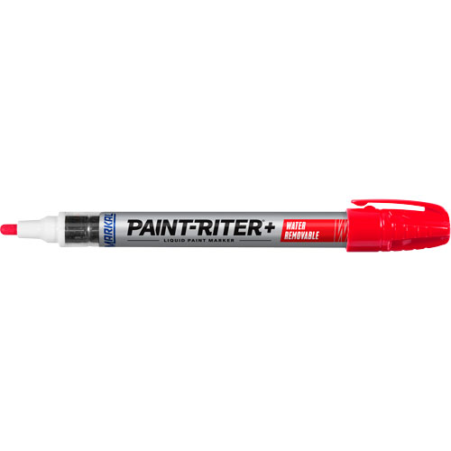 Marqueur &agrave; la peinture nettoyable &agrave; l'eau Paint-Riter+, Liquide, Rouge MAS Chibougamau