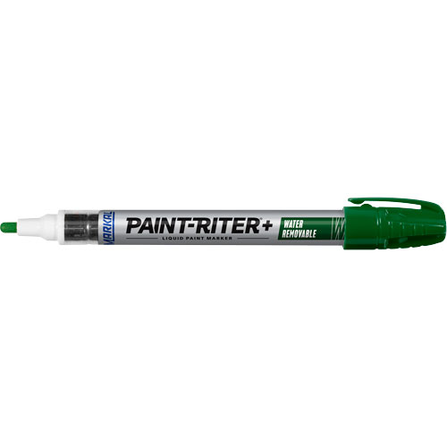 Marqueur &agrave; la peinture nettoyable &agrave; l'eau Paint-Riter+, Liquide, Vert MAS Chibougamau
