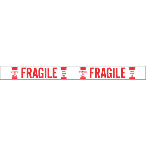 Bilingual Printed Tape – Fragile This Side Up , Red on White MAS Chibougamau