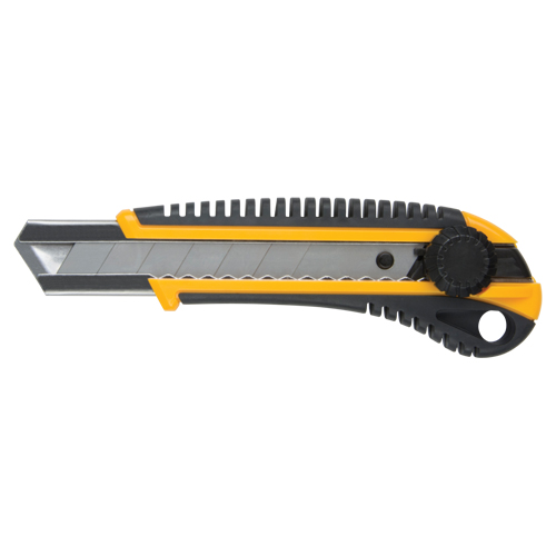 Couteau ATK800, 25 mm, Acier au carbone, Robuste, Prise en Caoutchouc MAS Chibougamau