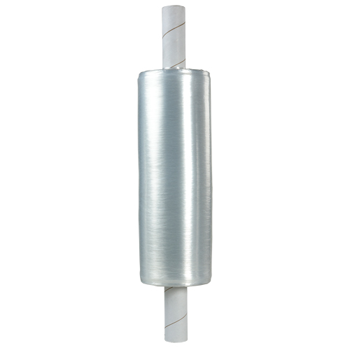Extended Core Hand Stretch Wrap, 80 Gauge (20.3 micrometers), 20" x 1000', Clear MAS Chibougamau