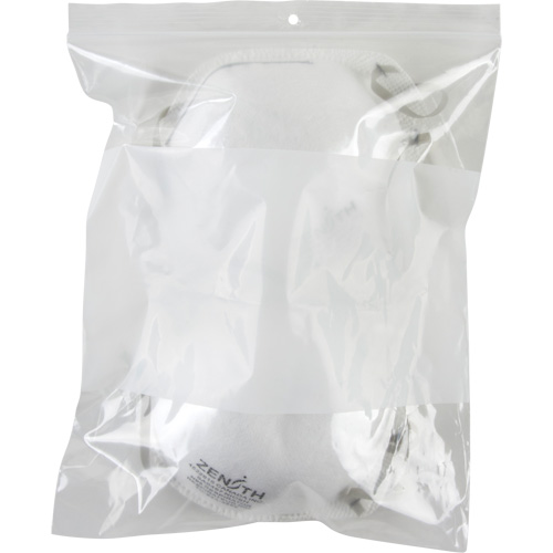 Sacs en poly avec espace inscriptible blanc, Refermable, 10" x 8", 2 mils MAS Chibougamau