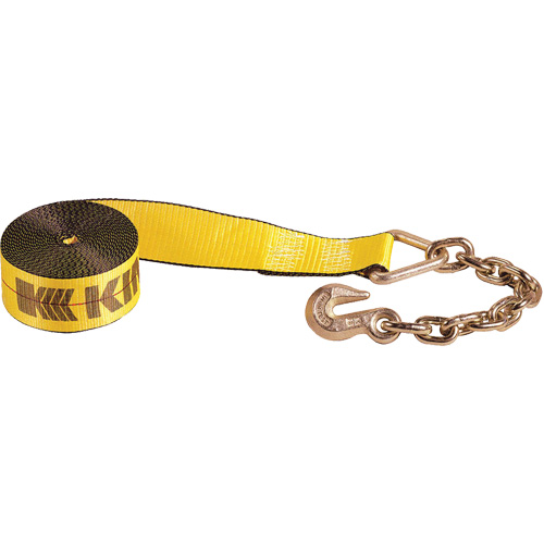 Winch Strap with Chain Anchor MAS Chibougamau