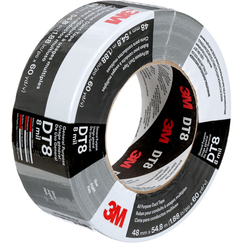 Ruban adh&eacute;sif tout usage DT8, 8 mils, Argent, 48 mm (2") x 55 m (180') MAS Chibougamau