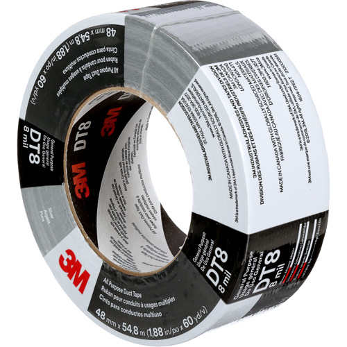Ruban adh&eacute;sif tout usage DT8, 8 mils, Argent, 48 mm (2") x 55 m (180') MAS Chibougamau