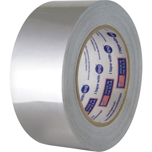 Ruban autocollant argent&eacute; en feuille d'aluminium, &eacute;paisseur 3 mils, 25,4 mm (1") x 54,86 m (180') MAS Chibougamau