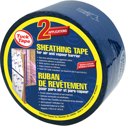 Contractors Sheathing Tape, 60 mm (2-3/8") x 55 m (180.4'), Blue MAS Chibougamau
