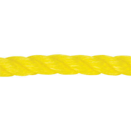 1/2" Braided Yellow Rope, Polypropylene, 335' MAS Chibougamau