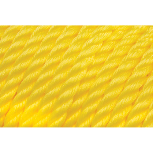 1/2" Braided Yellow Rope, Polypropylene, 335' MAS Chibougamau
