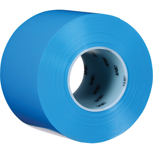 Durable Floor Marking Tape 971, 4" x 108', Vinyl, Blue MAS Chibougamau