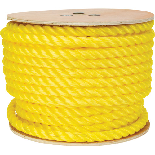 Corde jaune tress&eacute;e, Polypropyl&egrave;ne, 144' MAS Chibougamau