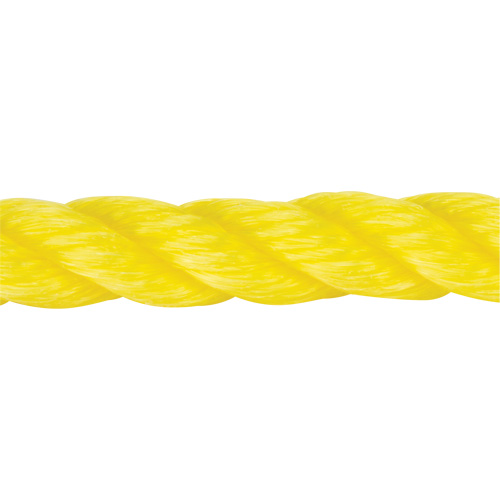 Corde jaune tress&eacute;e, Polypropyl&egrave;ne, 144' MAS Chibougamau