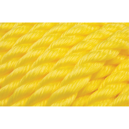 Corde jaune tress&eacute;e, Polypropyl&egrave;ne, 144' MAS Chibougamau
