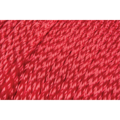Corde rouge tress&eacute;e, Polypropyl&egrave;ne, 500' MAS Chibougamau