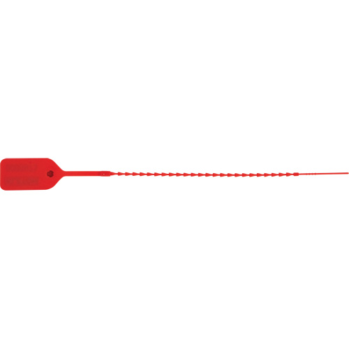 Standard-Duty Security Seal, 9", Plastic, Pull-Through MAS Chibougamau