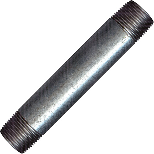 Raccord long, Galvanis&eacute;, 1/2", NPT x NPT MAS Chibougamau