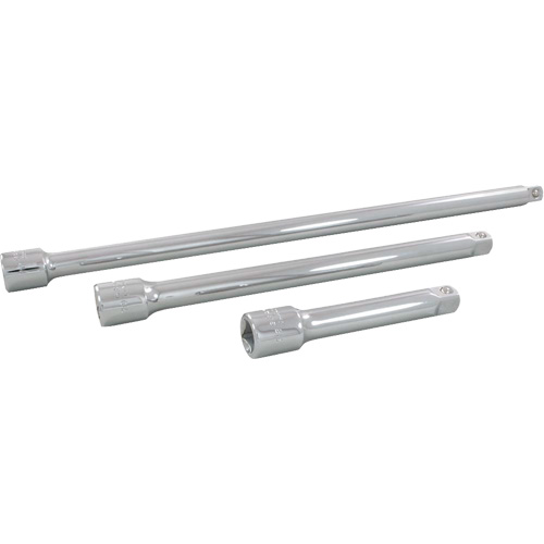 Jeu de rallonges pour douilles, Prise de 1/2", Fini Chrome, 3 Mcx MAS Chibougamau