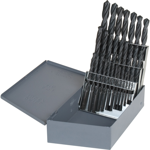 Hyper Jobber Length Drill Bit Set, 26 Pieces, High Speed Steel MAS Chibougamau
