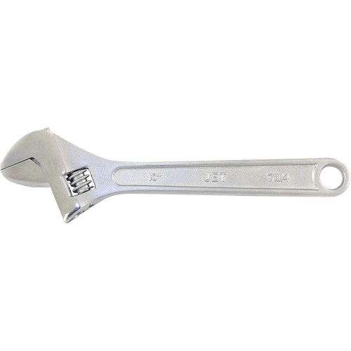 AW-10 Adjustable Wrench, 10" L, 1-1/4" Max Width, Chrome MAS Chibougamau