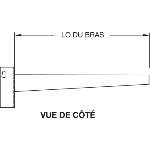 Colonne en porte-&agrave;-faux, Double, 4" la x 10' h MAS Chibougamau