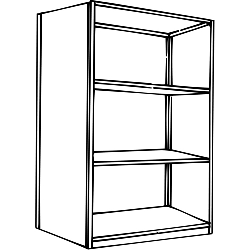 &eacute;l&eacute;ment de rayonnage Interlok, Acier, Sans boulons, Capacit&eacute; 800 lb, 36" la x 76" h x 24" p MAS Chibougamau