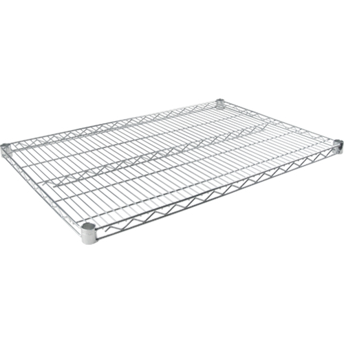 Tablette en treillis pour &eacute;tag&egrave;re robuste en treillis chromat&eacute;, 48" la x 24" p, Capacit&eacute; de 800 lb MAS Chibougamau