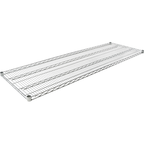 Tablette en treillis pour &eacute;tag&egrave;re robuste en treillis chromat&eacute;, 72" la x 24" p, Capacit&eacute; de 600 lb MAS Chibougamau